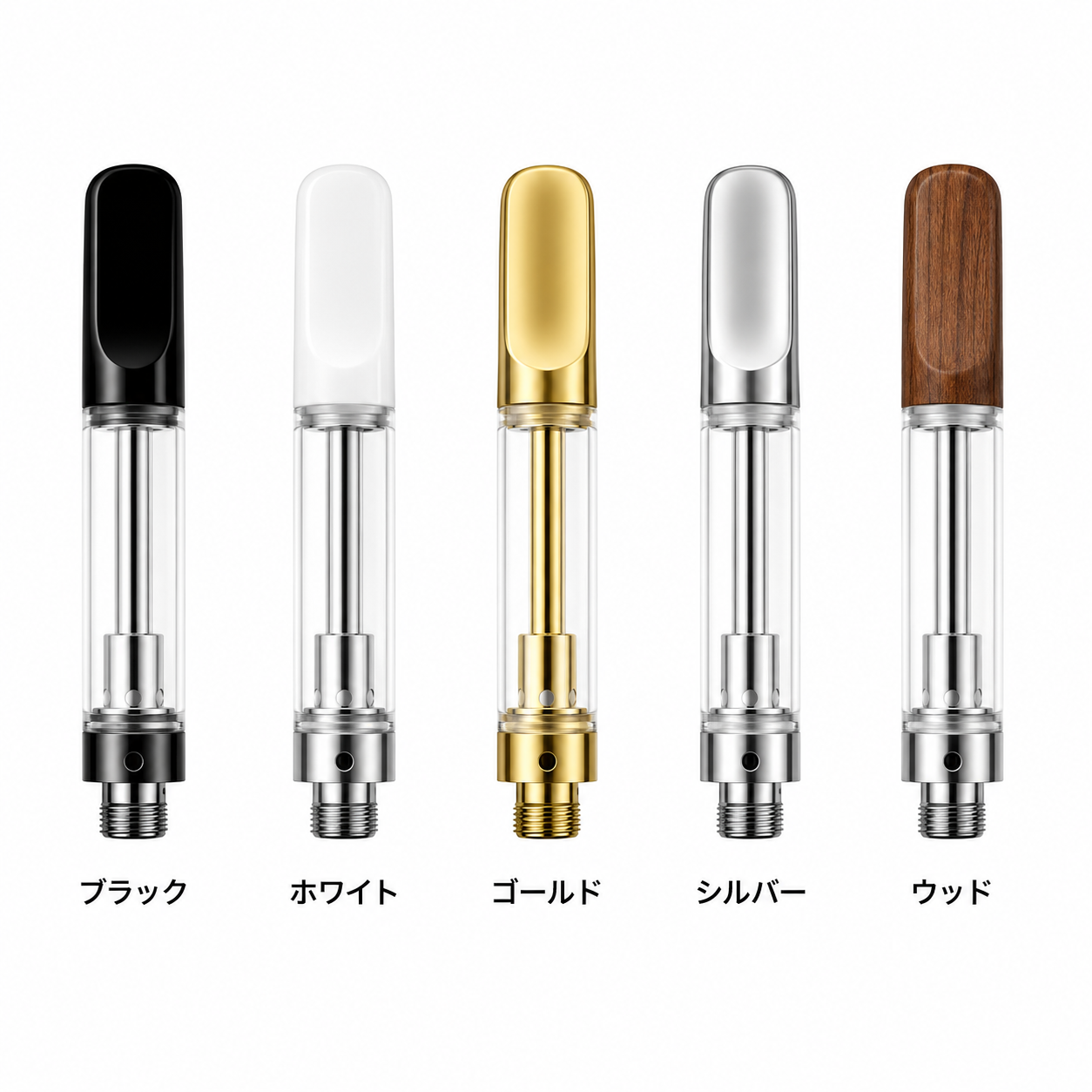 510規格CBDアトマイザー|CBDリキッド充填用カートリッジ 0.5ml / 0.8ml / 0.8mlロング / 1ml|510スレッド対応 - 画像 (3)