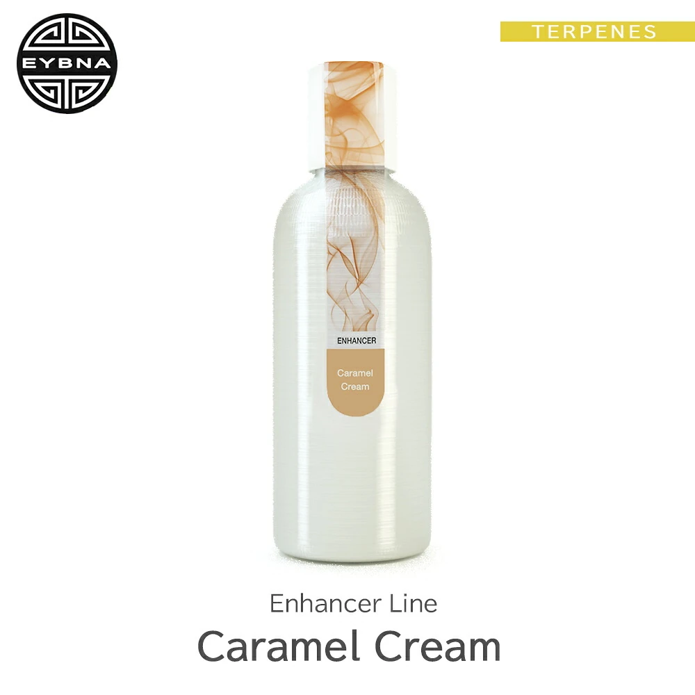 Eybna Caramel Cream Enhancer Line テルペンのボトルと商品名