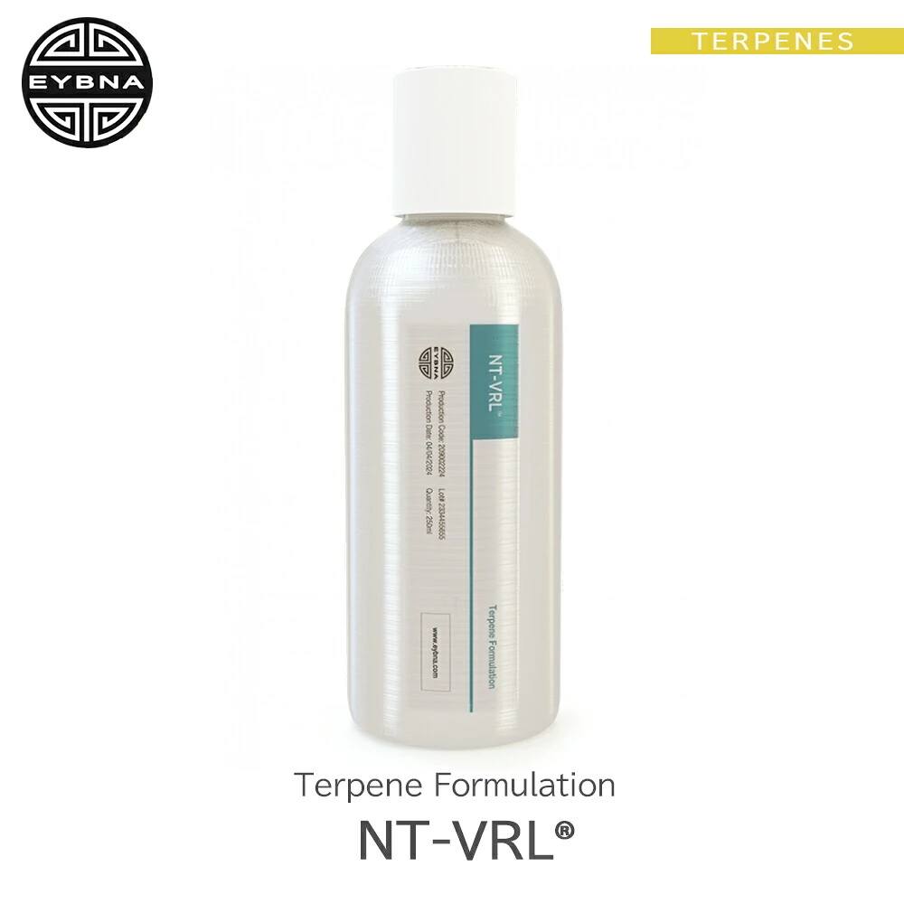 Eybna NT-VRL1 Terpene Formulation テルペンのボトルと商品名