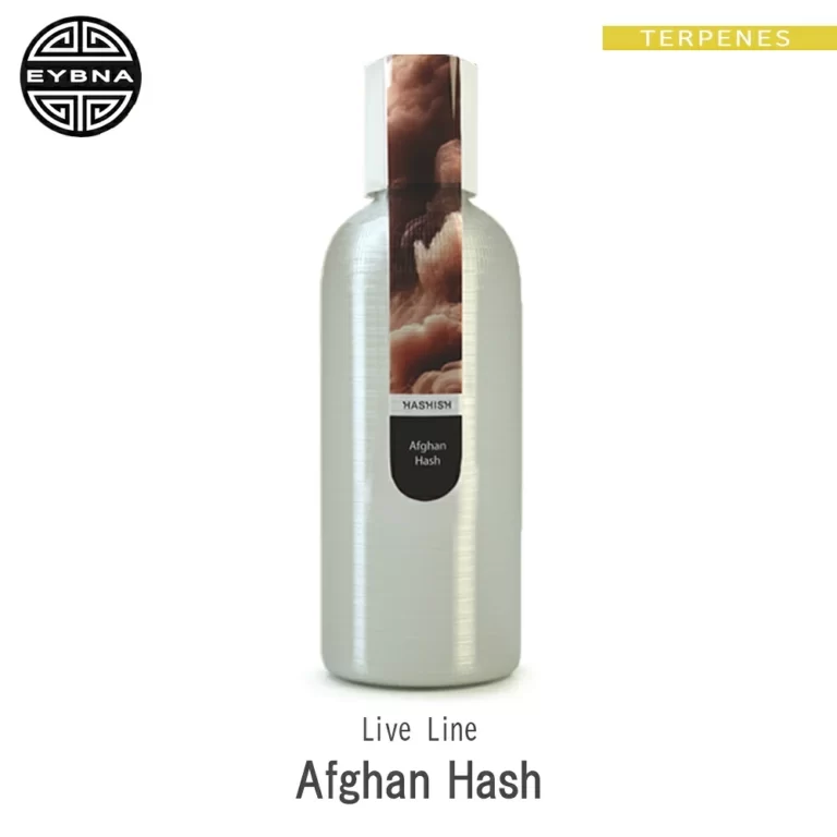 Eybna Afghan Hash Live Line テルペンのボトルと商品名