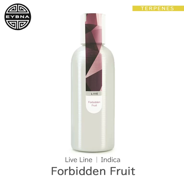 Eybna Forbidden Fruit Live Line テルペンのボトルと商品名