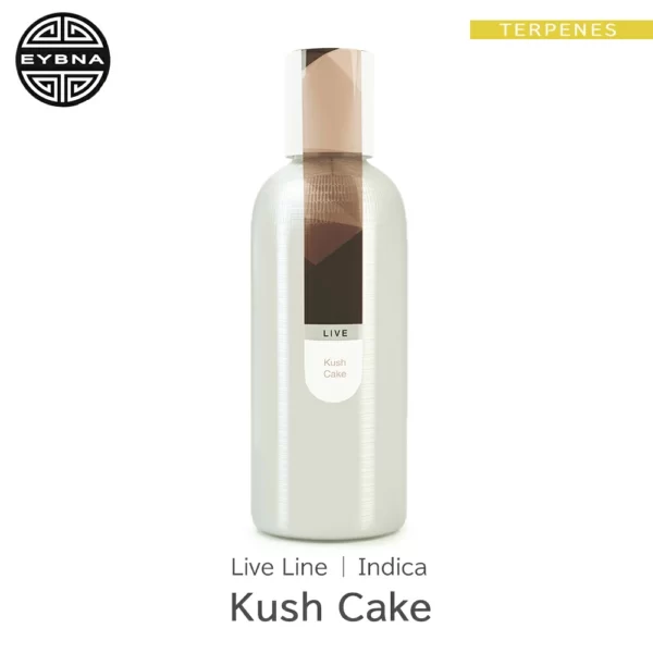 Eybna Kush Cake Live Line テルペンのボトルと商品名