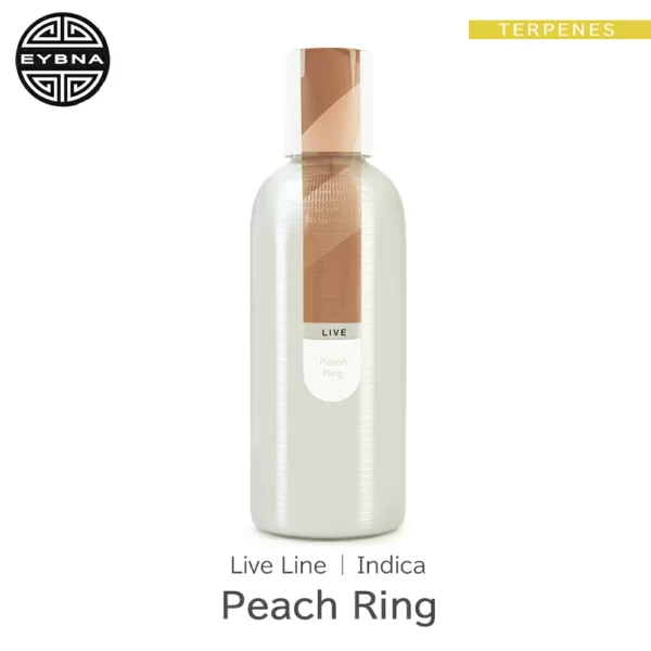 Eybna Peach Ring Live Line テルペンのボトルと商品名