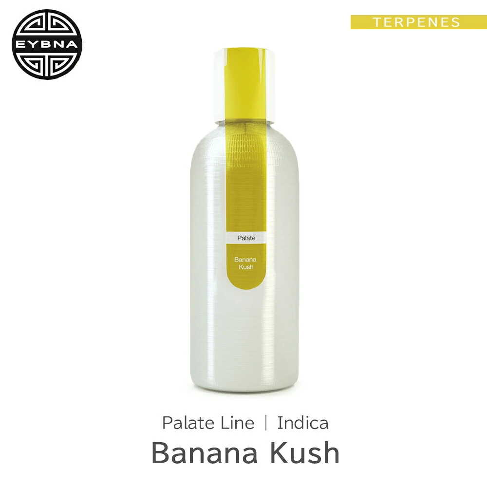 Eybna Banana Kush Palate Line テルペンのボトルと商品名