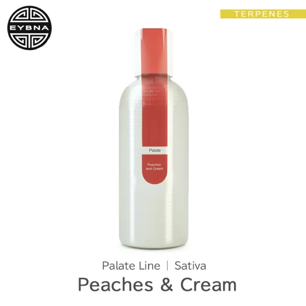 Eybna Peaches & Cream Palate Line テルペンのボトルと商品名