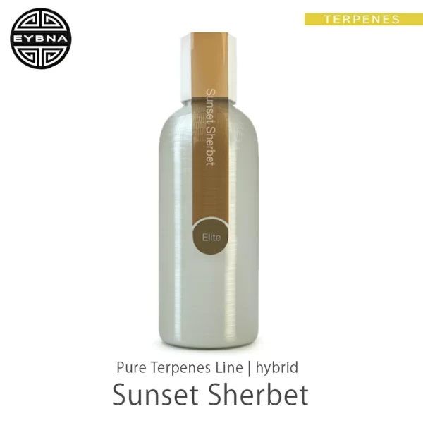 Eybna Sunset Sherbet Pure Terpenes Line テルペンのボトルと商品名