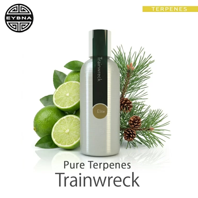 Eybna Train Wreck Pure Terpenes Line テルペンのボトルと商品名