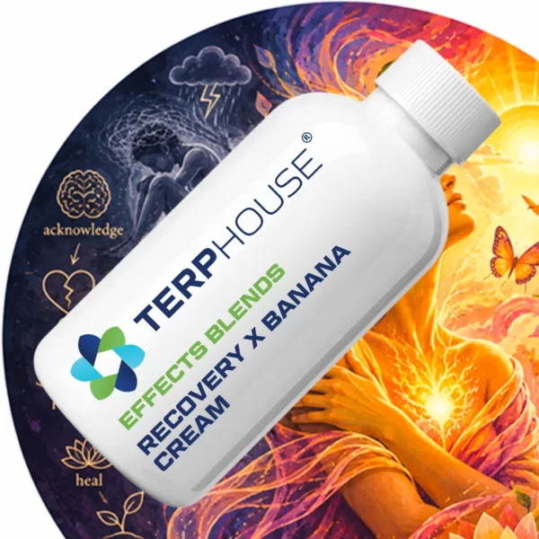 Terp House Recover × Banana Cream（リカバリー × バナナクリーム）EFFECT BASEのテルペン商品ボトル