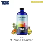 TRUE TERPENES 9 Pound Hammer（ナインパウンドハンマー）Classic Strains テルペンのボトルと商品名