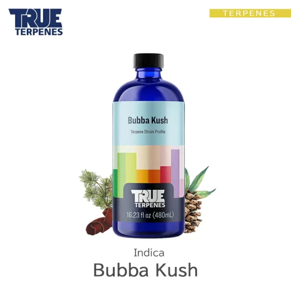 TRUE TERPENES Bubba Kush（ババクッシュ）Classic Strains テルペンのボトルと商品名