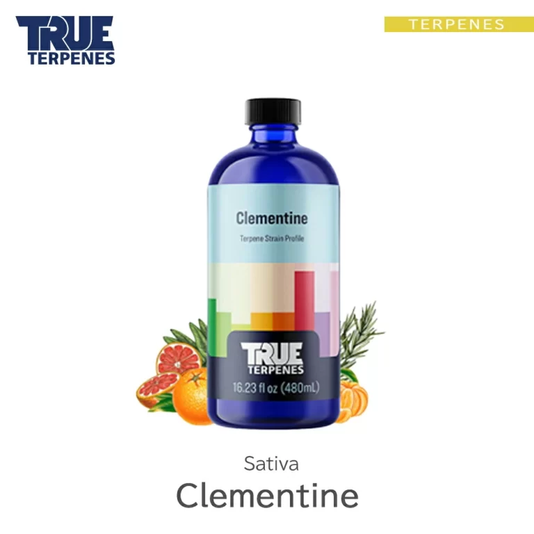 TRUE TERPENES Clementine（クレメンタイン）Classic Strains テルペンのボトルと商品名