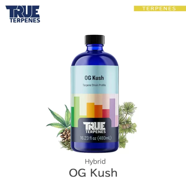 TRUE TERPENES OG Kush（OGクッシュ）Classic Strains テルペンのボトルと商品名
