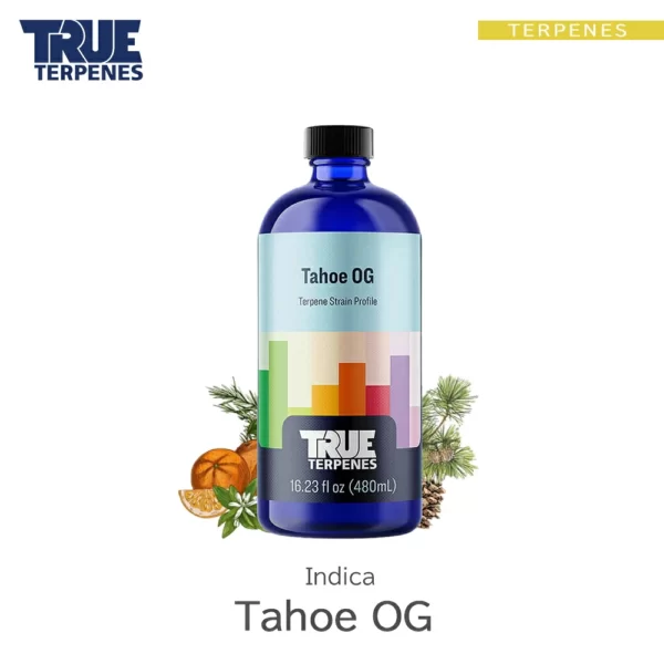 TRUE TERPENES Tahoe OG（タホOG）Classic Strains テルペンのボトルと商品名