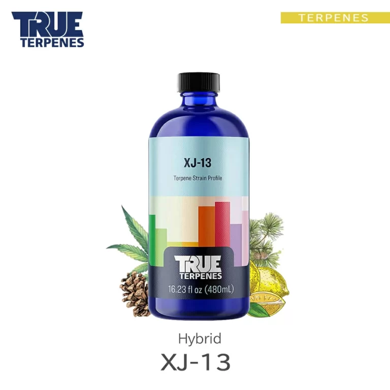TRUE TERPENES XJ-13（XJ-13）Classic Strains テルペンのボトルと商品名