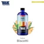 TRUE TERPENES Biscotti（ビスコッティ）Flavor Infused Strains テルペンのボトルと商品名