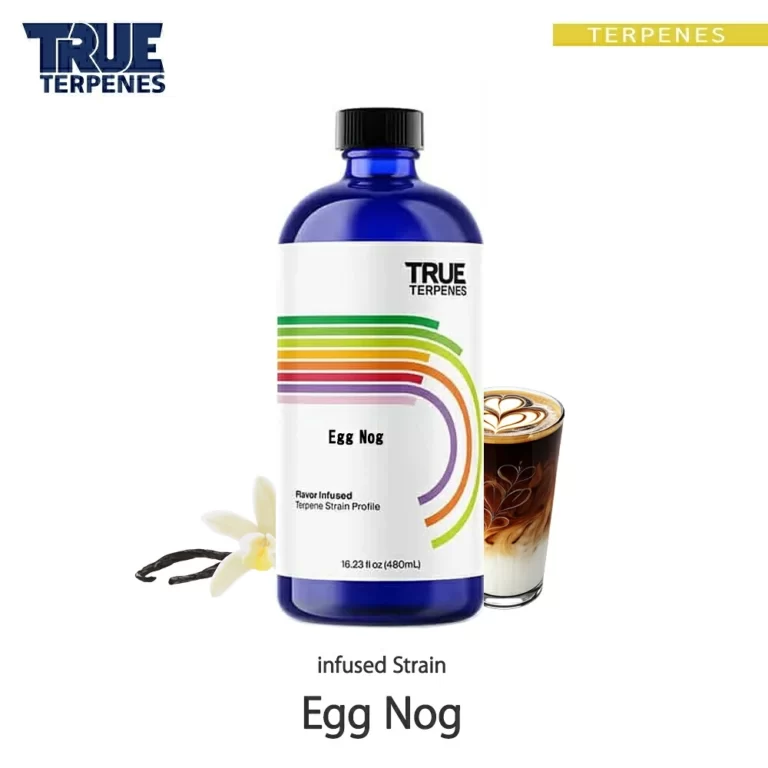 TRUE TERPENES Egg Nog（エッグノッグ）Terpene Flavors テルペンのボトルと商品名