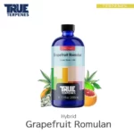TRUE TERPENES Grapefruit Romulan（グレープフルーツロミュラン）Flavor Infused Strains テルペンのボトルと商品名