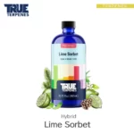 TRUE TERPENES Lime Sorbet（ライムソルベ）Flavor Infused Strains テルペンのボトルと商品名