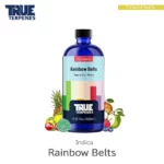 TRUE TERPENES Rainbow Belts（レインボーベルツ）Flavor Infused Strains テルペンのボトルと商品名