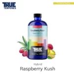 TRUE TERPENES Raspberry Kush（ラズベリークッシュ）Flavor Infused Strains テルペンのボトルと商品名