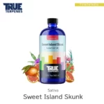TRUE TERPENES Sweet Island Skunk（スイートアイランドスカンク）Flavor Infused Strains テルペンのボトルと商品名
