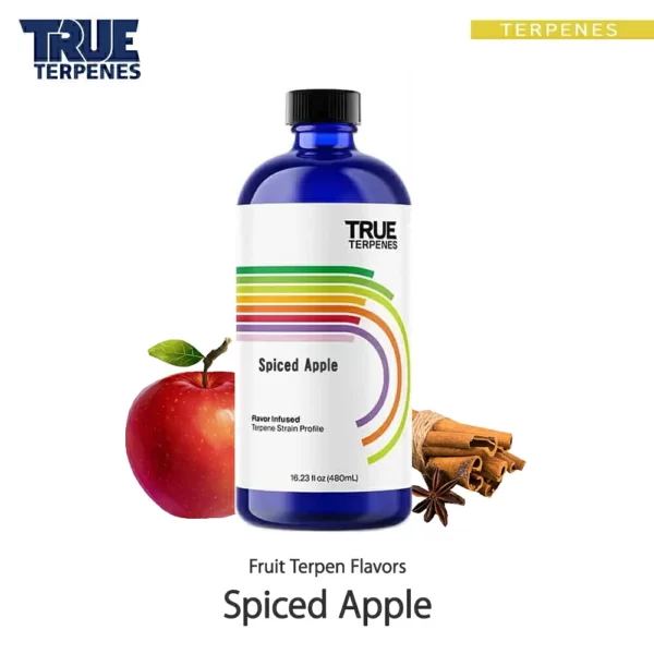 TRUE TERPENES Spiced Apple（スパイスドアップル）Terpene Flavors テルペンのボトルと商品名