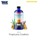 TRUE TERPENES Tropicana Cookies（トロピカーナクッキーズ）Flavor Infused Strains テルペンのボトルと商品名