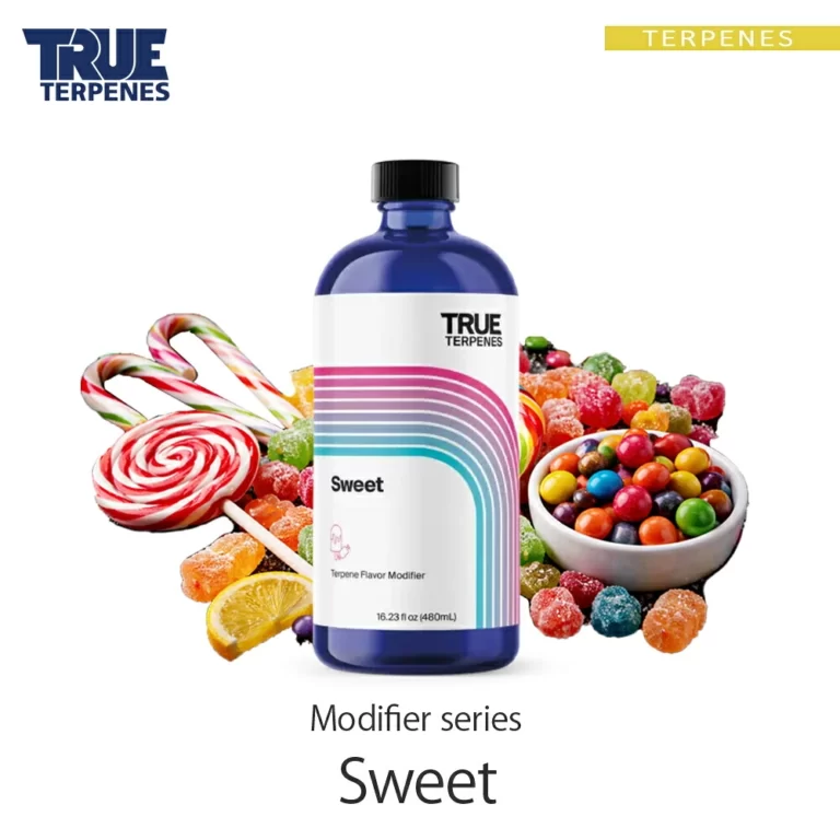 TRUE TERPENES Sweet（スイート）Modifiers テルペンのボトルと商品名