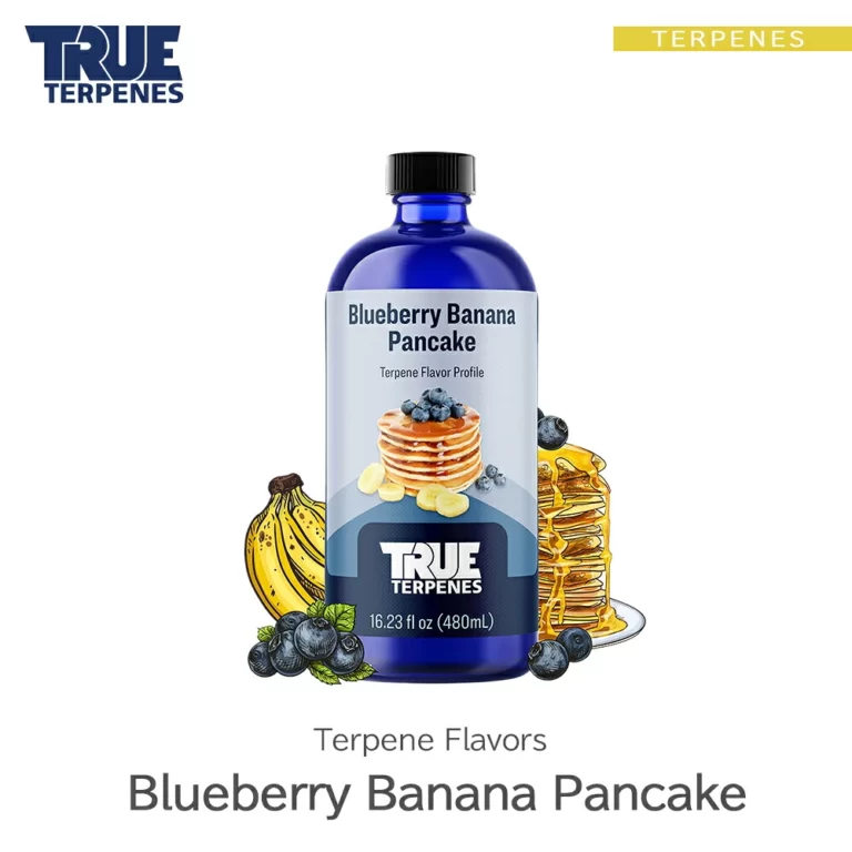 TRUE TERPENES Blueberry Banana Pancake（ブルーベリーバナナパンケーキ）Terpene Flavors テルペンのボトルと商品名