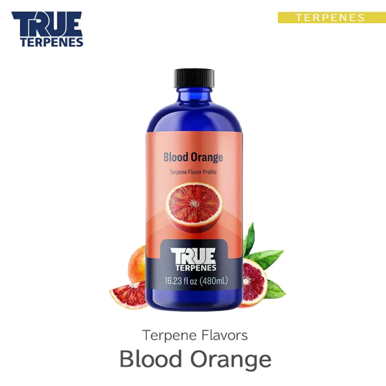 TRUE TERPENES Blood Orange（ブラッドオレンジ）Terpene Flavors テルペンのボトルと商品名