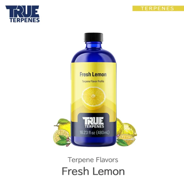 TRUE TERPENES Fresh Lemon（フレッシュレモン）Terpene Flavors テルペンのボトルと商品名