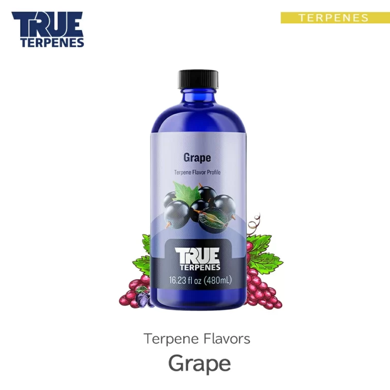 TRUE TERPENES Grape（グレープ）Terpene Flavors テルペンのボトルと商品名