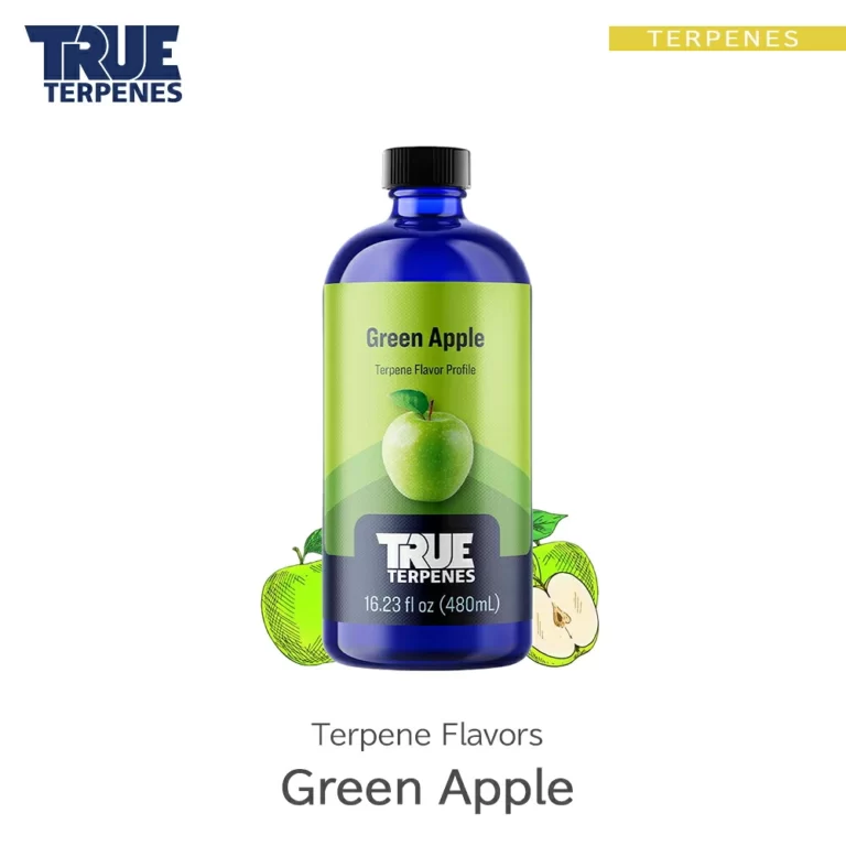 TRUE TERPENES Green Apple（グリーンアップル）Terpene Flavors テルペンのボトルと商品名