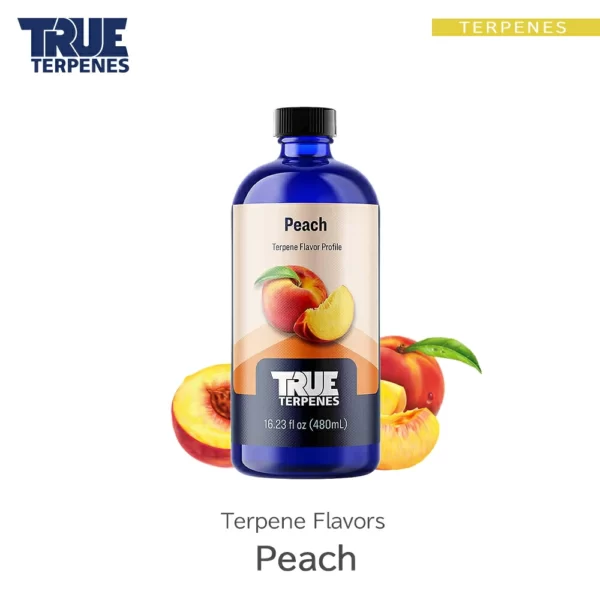 TRUE TERPENES Peach（ピーチ）Terpene Flavors テルペンのボトルと商品名