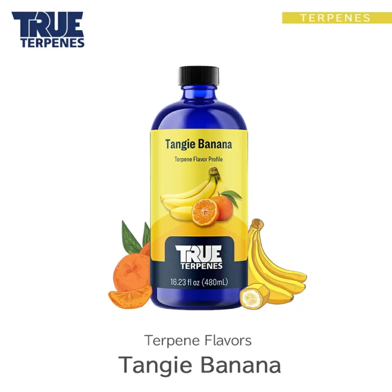 TRUE TERPENES Tangie Banana（タンジーバナナ）Terpene Flavors テルペンのボトルと商品名