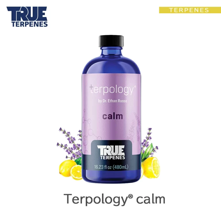 TRUE TERPENES calm（カーム）Terpology テルペンのボトルと商品名