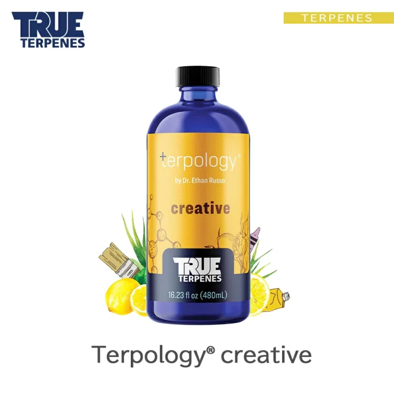TRUE TERPENES creative（クリエイティブ）Terpology テルペンのボトルと商品名