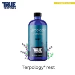 TRUE TERPENES rest（レスト）Terpology テルペンのボトルと商品名