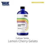 TRUE TERPENES Lemon Cherry Gelato（レモンチェリージェラート）Cultivar Series テルペンのボトルと商品名