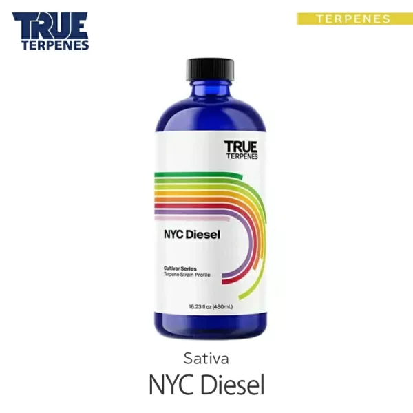 TRUE TERPENES NYC Diesel（NYCディーゼル）Cultivar Series テルペンのボトルと商品名