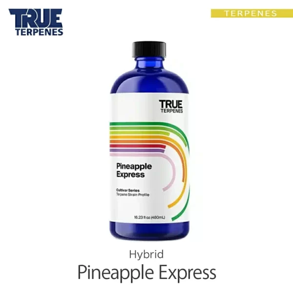 TRUE TERPENES Pineapple Express（パイナップルエクスプレス）Cultivar Series テルペンのボトルと商品名